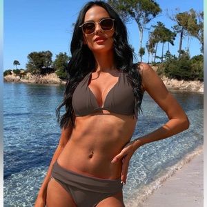 Women’s Halter Padded Top Push Up Bikini Set